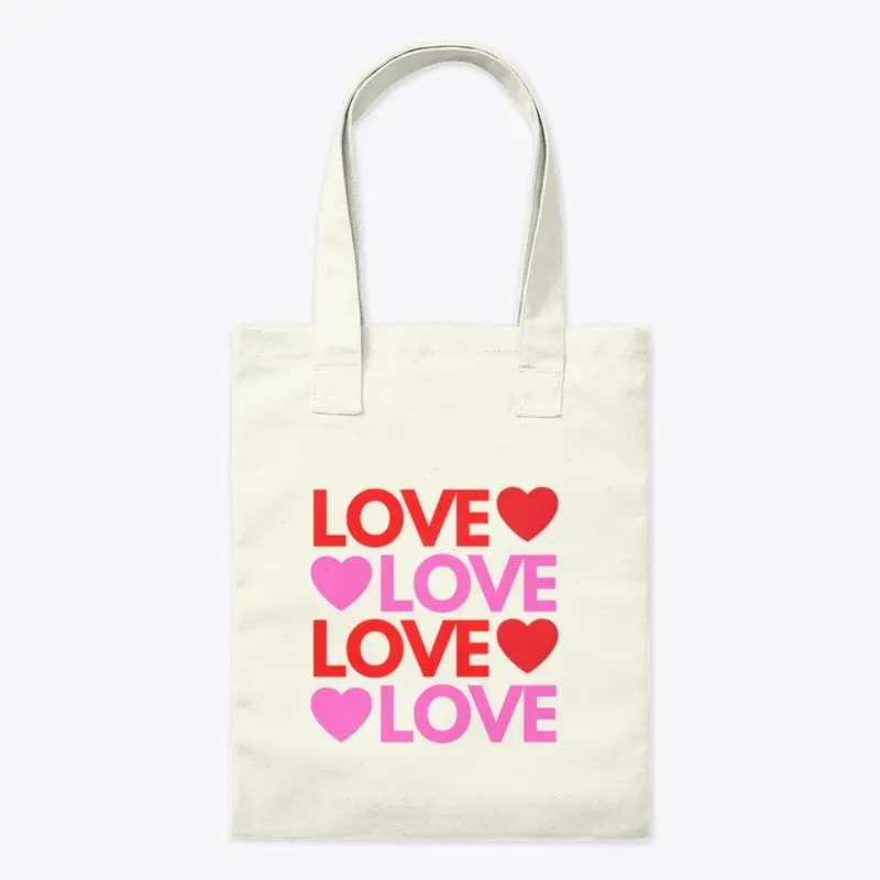 LOVE LOVE LOVE LOVE Tote Bag