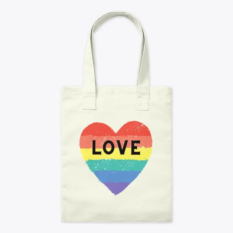 Heart Love Tote Bag