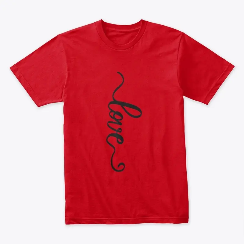 Love Text Vertical Shirt